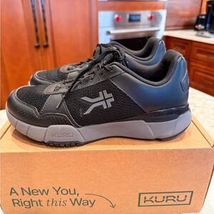 KURU Women’s Black and Gray Sneakers Size 8.5